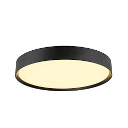 ceiling luminaire DECONA 42 CL round, suitable for VDU workstation IP44, black, lacquered dimmable