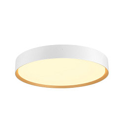 ceiling luminaire DECONA 42 CL round, suitable for VDU workstation IP44, gold, white, lacquered dimmable
