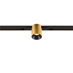 track spot FIXT-IT! round, built-in version, suitable for VDU workstation IP20, gold, black, lacquered dimmable