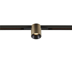 LED Spot FIXT-IT!, 48V, DALI, rund, f�r Einbauschiene, 36�, 8W, 2000-3000K, 480lm, UGR<19, IP20, dimmbar, bronze/schwarz