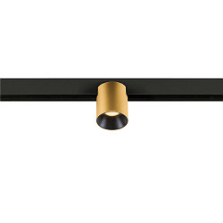 track spot FIXT-IT! round, surface-mounted version, suitable for VDU workstation IP20, gold, black, lacquered dimmable