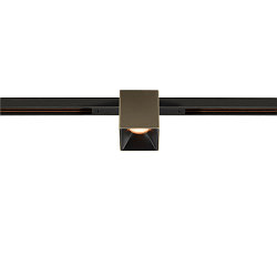 track spot FIXT-IT! round, built-in version, suitable for VDU workstation IP20, bronze, black, lacquered dimmable