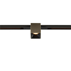 track spot FIXT-IT! round, built-in version, suitable for VDU workstation IP20, bronze, black, lacquered dimmable