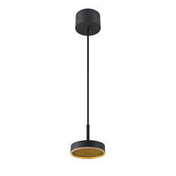 pendant luminaire GRIP! FLAT IP20, gold, black dimmable
