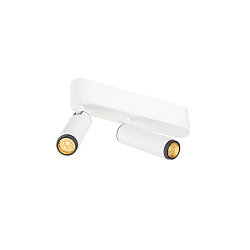 ceiling luminaire GRIP!S DOUBLE suitable for VDU workstation IP20, black, white, lacquered dimmable