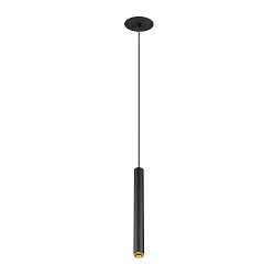 pendant luminaire GRIP!S suitable for VDU workstation IP20, gold, black dimmable
