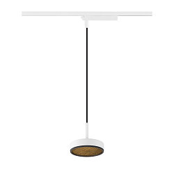 1-phase pendant luminaire GRIP! FLAT down, without shade, CCT Switch IP20, black, white dimmable