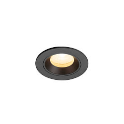 ceiling recessed luminaire NUMINOS� XS round, suitable for VDU workstation IP20, black, lacquered dimmable