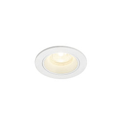 ceiling recessed luminaire NUMINOS� XS round, suitable for VDU workstation IP20, white, lacquered dimmable