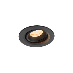 ceiling recessed luminaire NUMINOS� MOVE XS round, suitable for VDU workstation IP20, black, lacquered dimmable