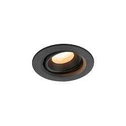 ceiling recessed luminaire NUMINOS� MOVE XS round, suitable for VDU workstation IP20, black, lacquered dimmable