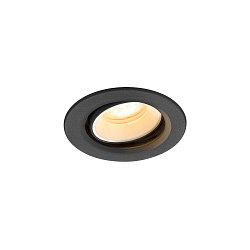 ceiling recessed luminaire NUMINOS� MOVE XS round, suitable for VDU workstation IP20, black, white, lacquered dimmable