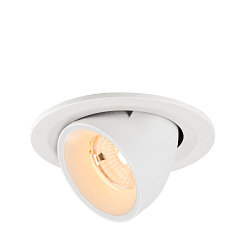 ceiling recessed luminaire NUMINOS� GIMBLE S round, suitable for VDU workstation IP20, white, lacquered dimmable