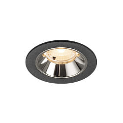 LED Deckeneinbauleuchte NUMINOS� S, 6,7W, IP20, 40�, 2700K, 1000lm, schwarz/chrom