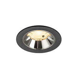 ceiling recessed luminaire NUMINOS� S suitable for VDU workstation IP20, chrome, black dimmable