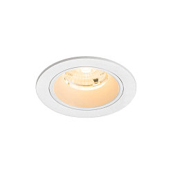 LED Deckeneinbauleuchte NUMINOS� S, rund,  6,7W, IP20, dimmbar, 55�, 3000K, 1050lm, wei�
