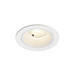 ceiling recessed luminaire NUMINOS� S round, suitable for VDU workstation IP20, white, lacquered dimmable