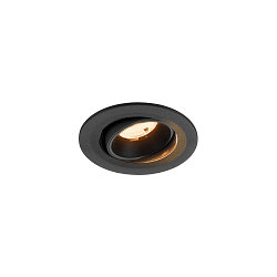 ceiling recessed luminaire NUMINOS� MOVE S round, suitable for VDU workstation IP20, black, lacquered dimmable