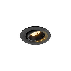 ceiling recessed luminaire NUMINOS� MOVE S round, suitable for VDU workstation IP20, black, lacquered dimmable