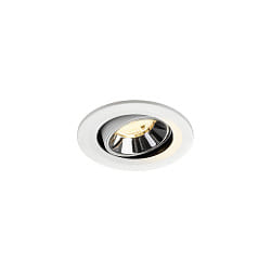 ceiling recessed luminaire NUMINOS� MOVE S swivelling, suitable for VDU workstation IP20, chrome, white dimmable