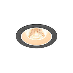 ceiling recessed luminaire NUMINOS� M round, suitable for VDU workstation IP20, black, white, lacquered dimmable
