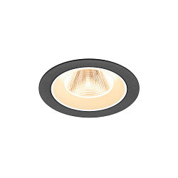 ceiling recessed luminaire NUMINOS� M round, suitable for VDU workstation IP20, black, white, lacquered dimmable