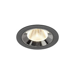 ceiling recessed luminaire NUMINOS� M suitable for VDU workstation IP20, chrome, black dimmable