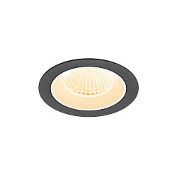 ceiling recessed luminaire NUMINOS� M round, suitable for VDU workstation IP20, black, white, lacquered dimmable