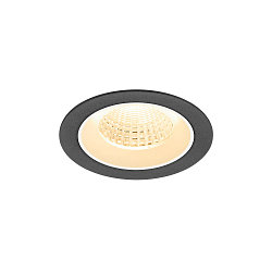 ceiling recessed luminaire NUMINOS� M round, suitable for VDU workstation IP20, black, white, lacquered dimmable
