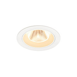 ceiling recessed luminaire NUMINOS� M round, suitable for VDU workstation IP20, white, lacquered dimmable