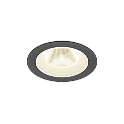 ceiling recessed luminaire NUMINOS� M round, suitable for VDU workstation IP20, black, white, lacquered dimmable
