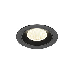 ceiling recessed luminaire NUMINOS� M round, suitable for VDU workstation IP20, black, lacquered dimmable