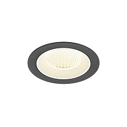 ceiling recessed luminaire NUMINOS� M round, suitable for VDU workstation IP20, black, white, lacquered dimmable
