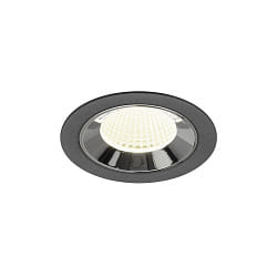 LED Deckeneinbauleuchte NUMINOS� M, 12W, IP20, 40�, 4000K, 1900lm, schwarz/chrom