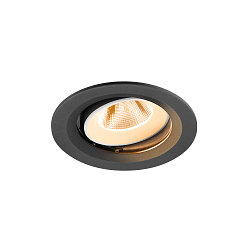 LED Deckeneinbauleuchte NUMINOS� MOVE M, rund, 12W, IP20, dimmbar, 20�, 2700K, 1700lm, schwarz/wei�