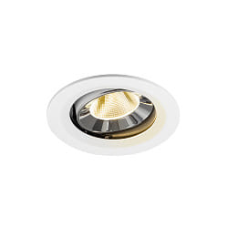 LED Deckeneinbauleuchte NUMINOS� MOVE M, 12W, IP20, schwenkbar, 20�, 3000K, 1800lm, wei�/chrom