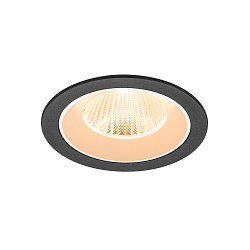 LED Deckeneinbauleuchte NUMINOS� L, rund, 17W, IP20, dimmbar, 40�, 2700K, 2400lm, schwarz/wei�
