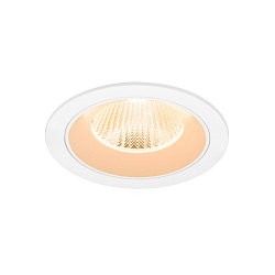 ceiling recessed luminaire NUMINOS� L round, suitable for VDU workstation IP20, white, lacquered dimmable