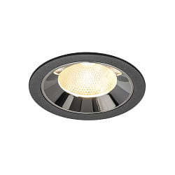 LED Deckeneinbauleuchte NUMINOS� L, 17W, IP20, 20�, 3000K, 2500lm, schwarz/chrom