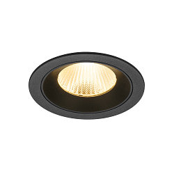 LED Deckeneinbauleuchte NUMINOS� L, rund, 17W, IP20, dimmbar, 40�, 3000K, 2500lm, schwarz