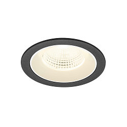 ceiling recessed luminaire NUMINOS� L round, suitable for VDU workstation IP20, black, white, lacquered dimmable