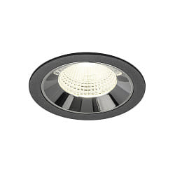 ceiling recessed luminaire NUMINOS� L suitable for VDU workstation IP20, chrome, black dimmable