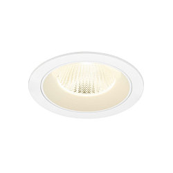 ceiling recessed luminaire NUMINOS� L round, suitable for VDU workstation IP20, white, lacquered dimmable