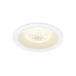 ceiling recessed luminaire NUMINOS� L round, suitable for VDU workstation IP20, white, lacquered dimmable