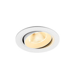ceiling recessed luminaire NUMINOS� MOVE L round, suitable for VDU workstation IP20, white, lacquered dimmable