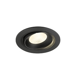 ceiling recessed luminaire NUMINOS� MOVE L round, suitable for VDU workstation IP20, black, lacquered dimmable