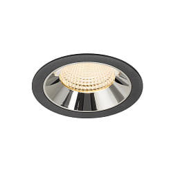 LED Deckeneinbauleuchte NUMINOS® XL, 24W, IP20, 55°, 2700K, 3500lm, schwarz/chrom