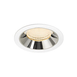 ceiling recessed luminaire NUMINOS� XL suitable for VDU workstation IP20, chrome, white dimmable