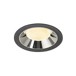 LED Deckeneinbauleuchte NUMINOS� XL, 24W, IP20, 20�, 3000K, 3600lm, schwarz/chrom