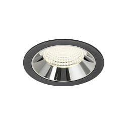ceiling recessed luminaire NUMINOS� XL suitable for VDU workstation IP20, chrome, black dimmable